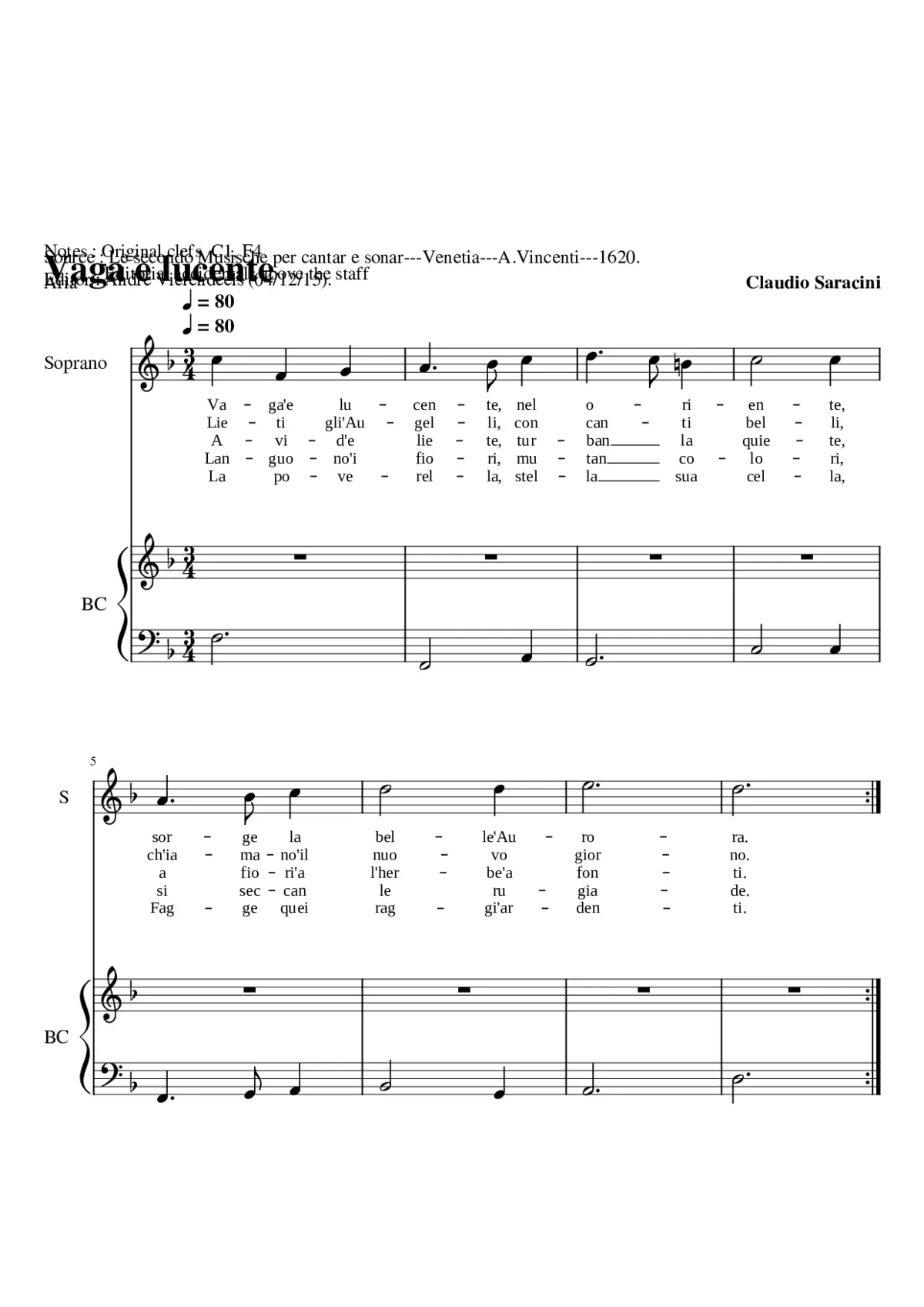 Vaga e lucente - Page 1