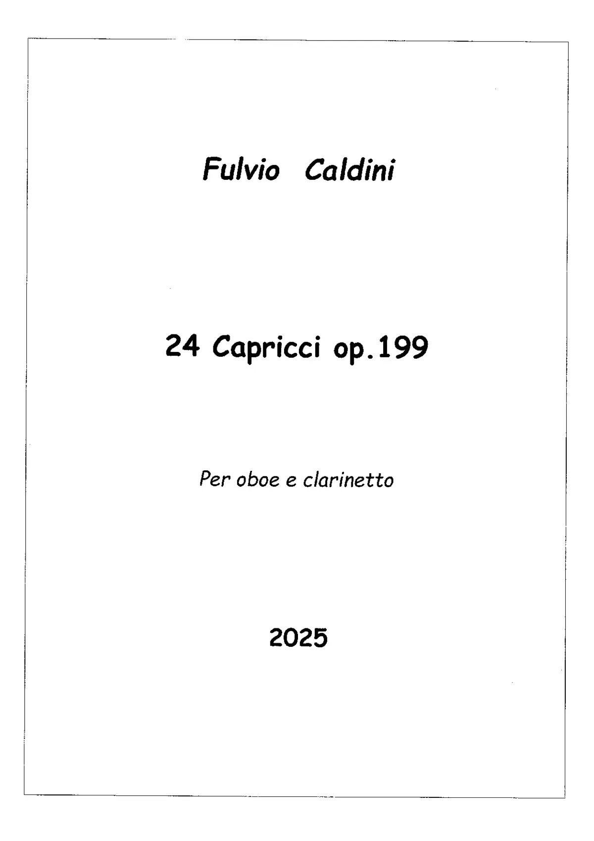 24 Capricci - Page 1