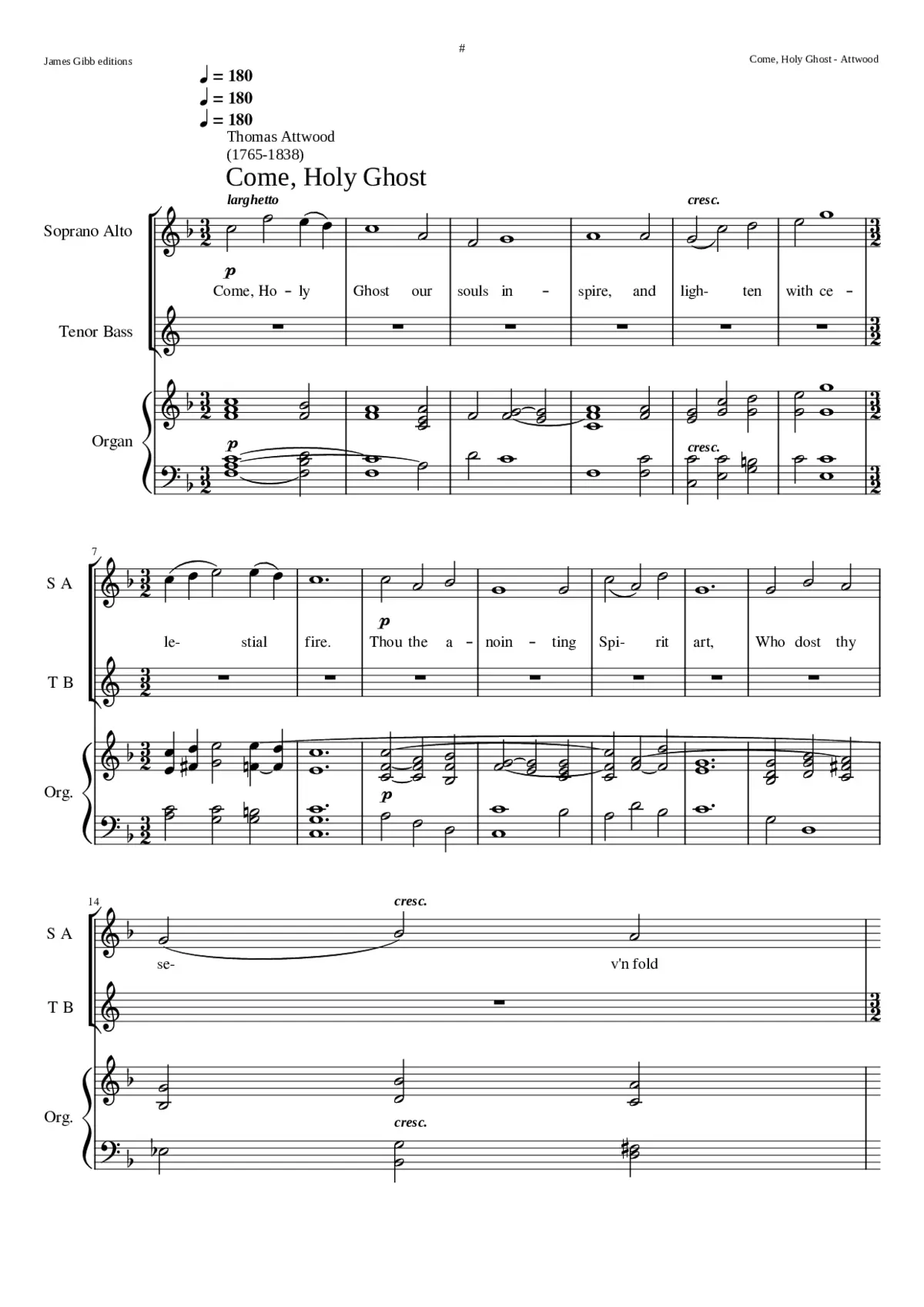 Come Holy Ghost - Page 1