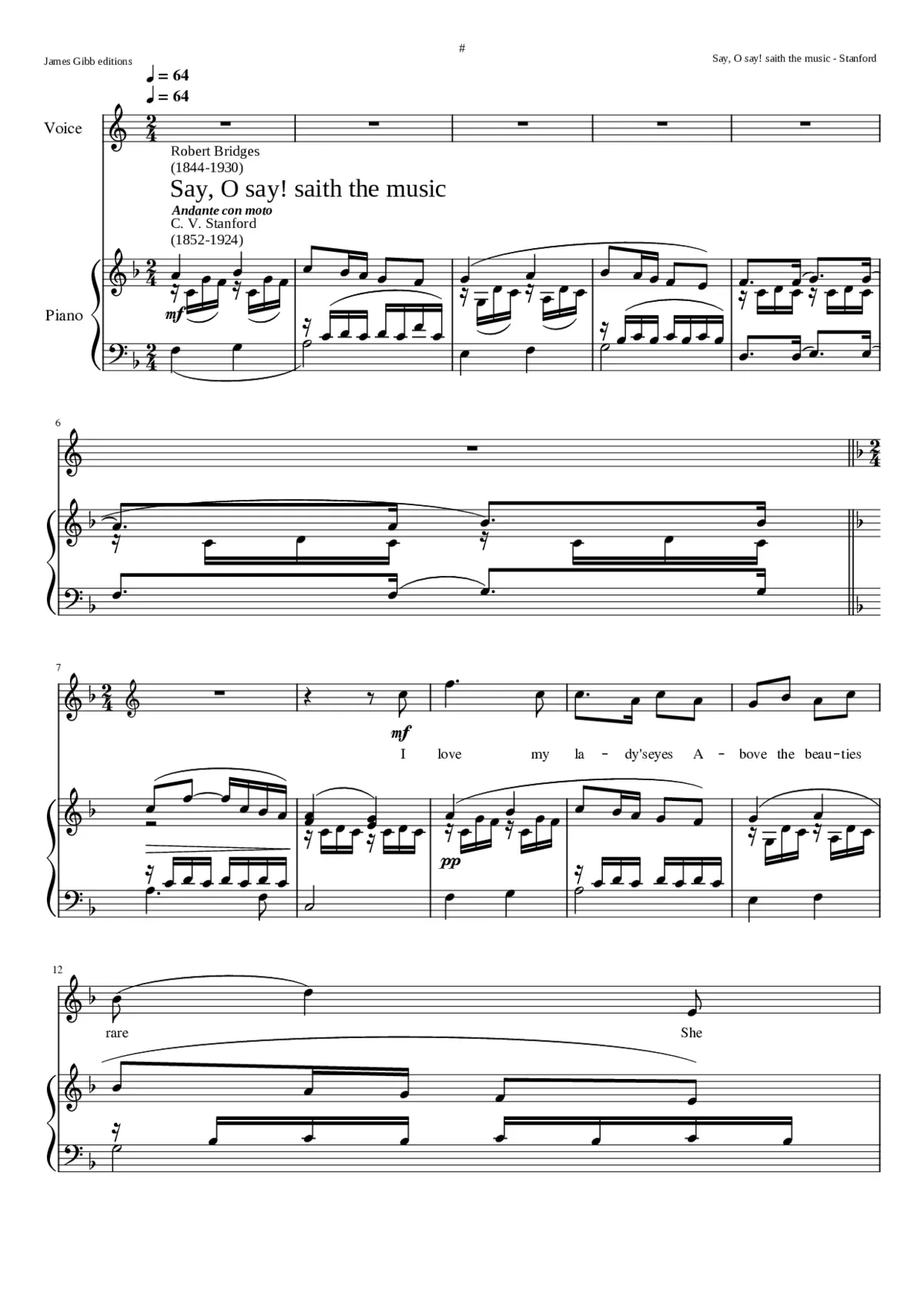 Say O say! saith the music - Page 1