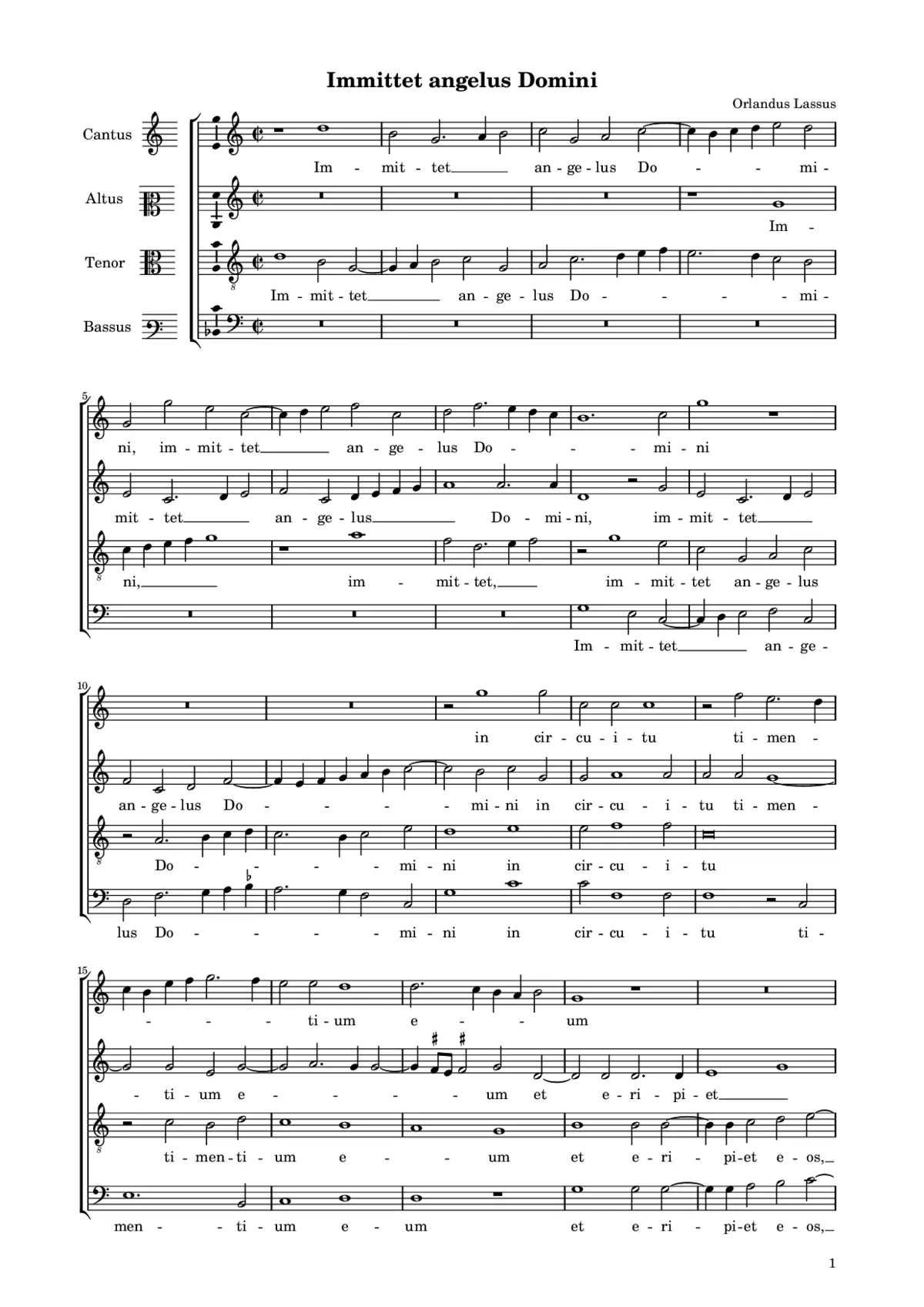 Immittet angelus Domini - Page 1