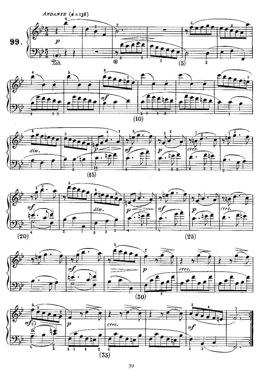 Keyboard Sonata in B-flat major - Page 1
