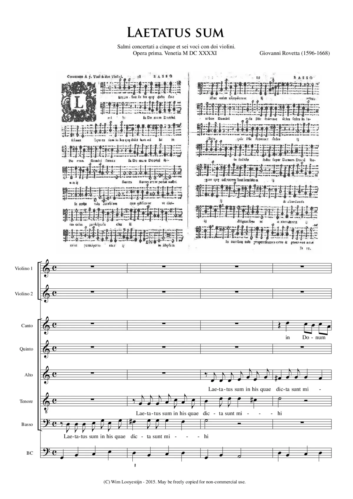 Laetatus sum - Page 1