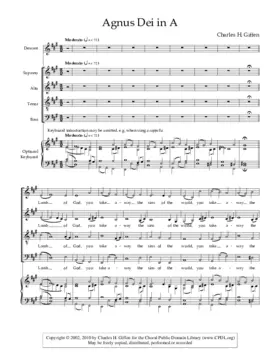 Agnus Dei in A