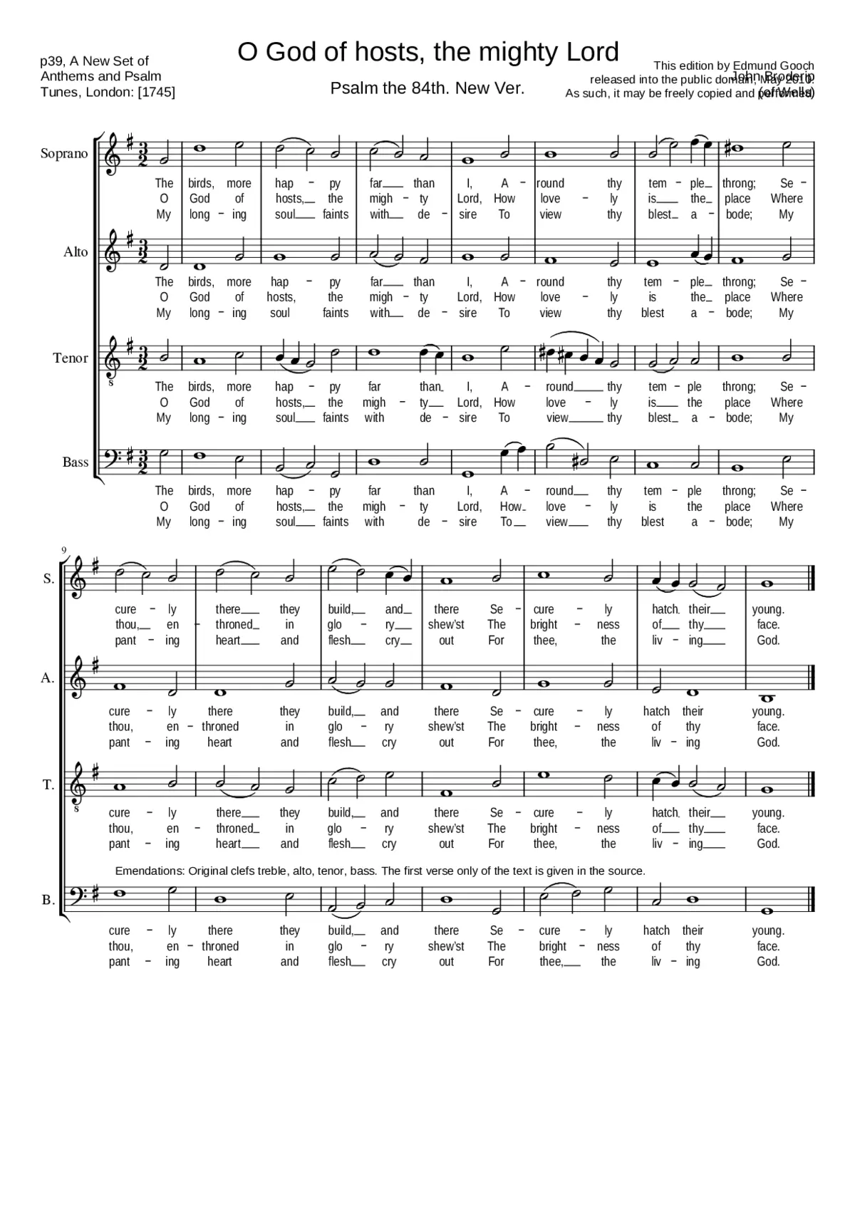 O God of hosts the mighty Lord - Page 1