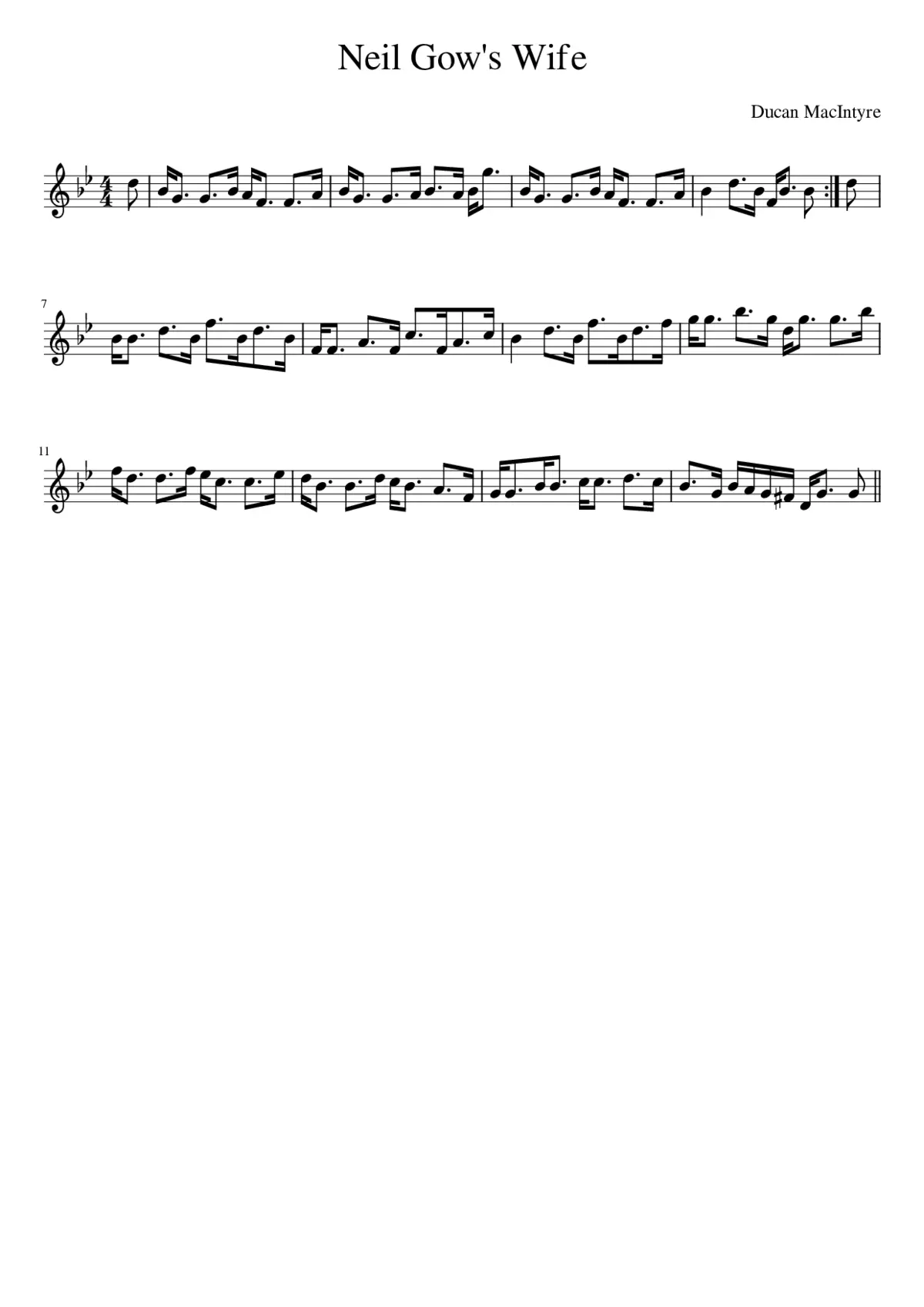 Neil Gow's Wife - Page 1