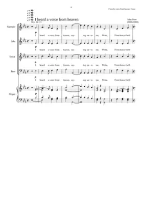 I heard a voice from heaven