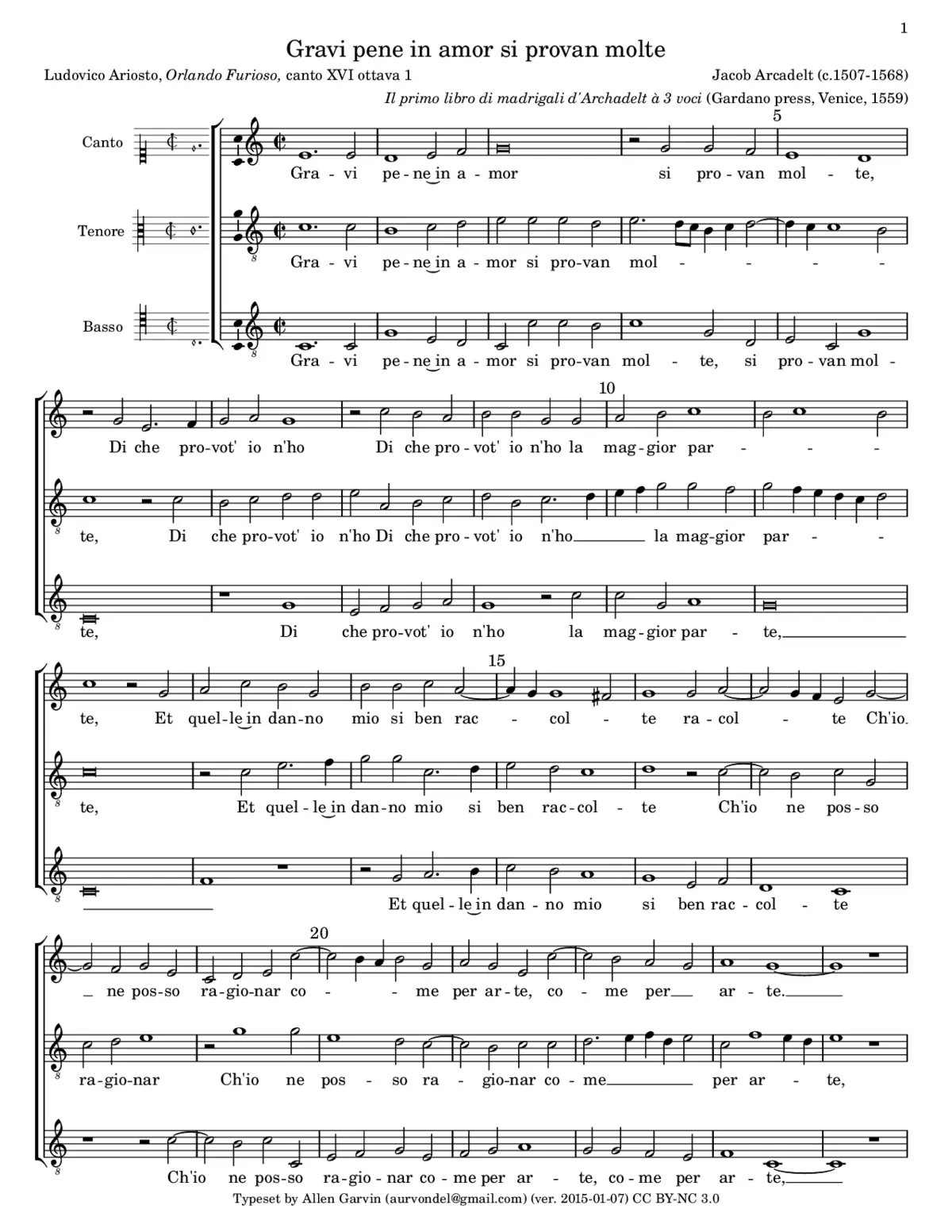 Gravi pene in amor - Page 1