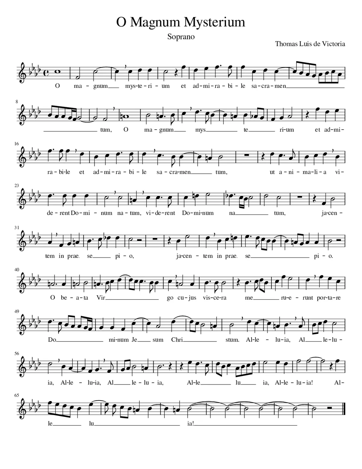 Missa O Magnum Mysterium (complete) - Page 1