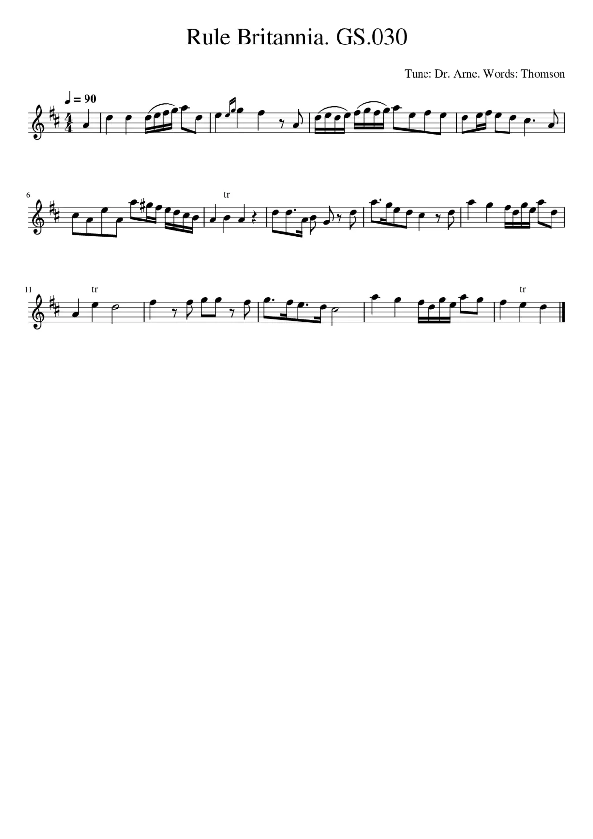 Rule Britannia. GS.030 - Page 1