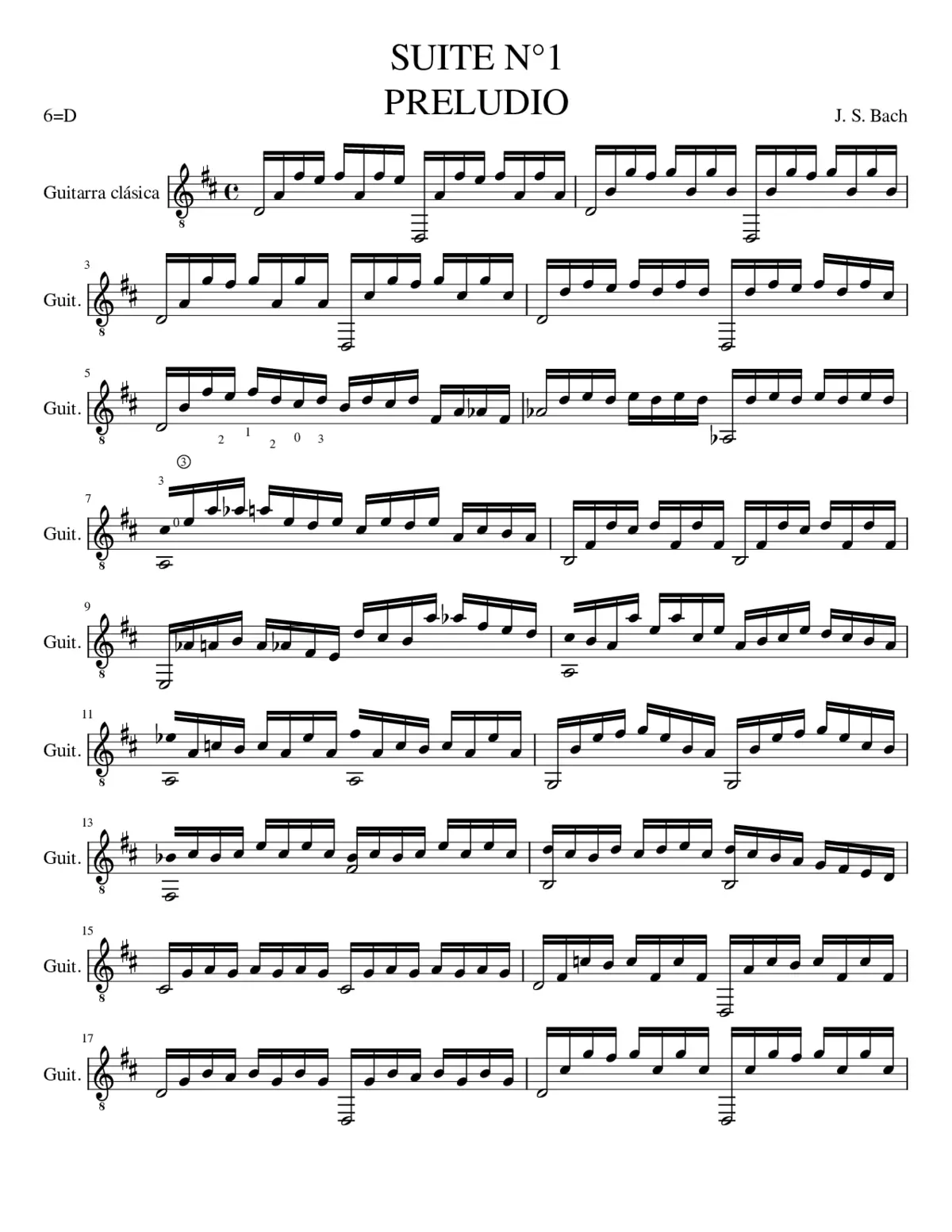 Prelude - Cello Suite 1 - Page 1