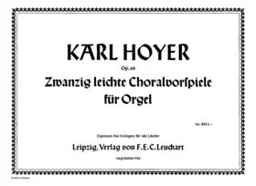 20 Leichte Choralvorspiele