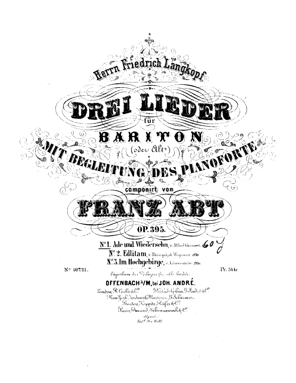3 Lieder - Page 1