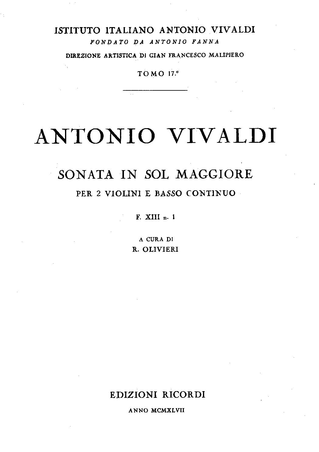 Trio Sonata in G major - Page 1