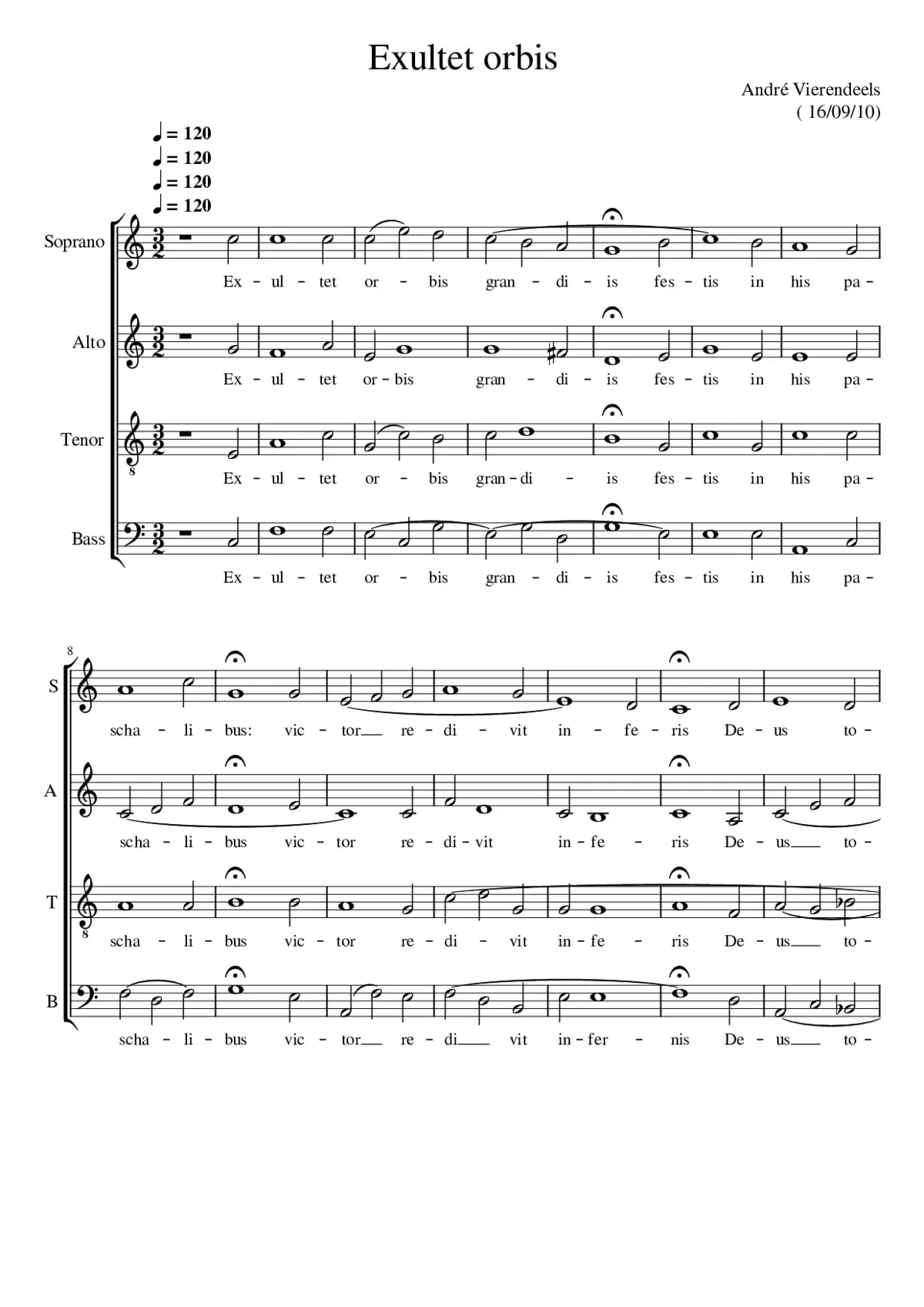 Exultet orbis I - Page 1