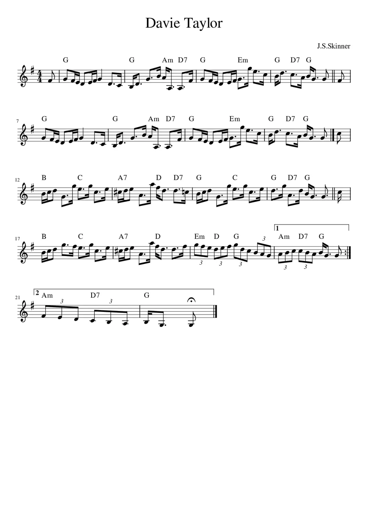 Davie Taylor - Page 1