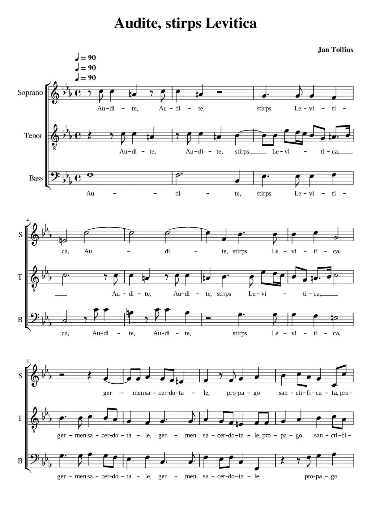 Audite stirps Levitica - Page 1