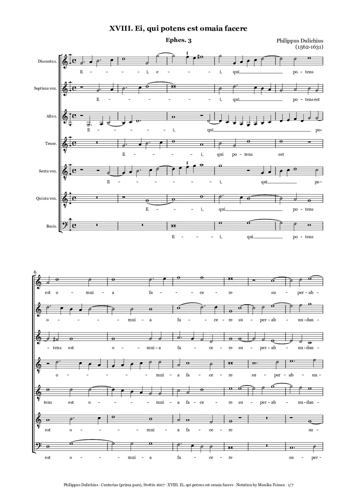 Ei, qui potens est omnia facere - Page 1