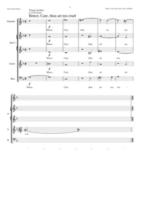 Hence Care thou art too cruel