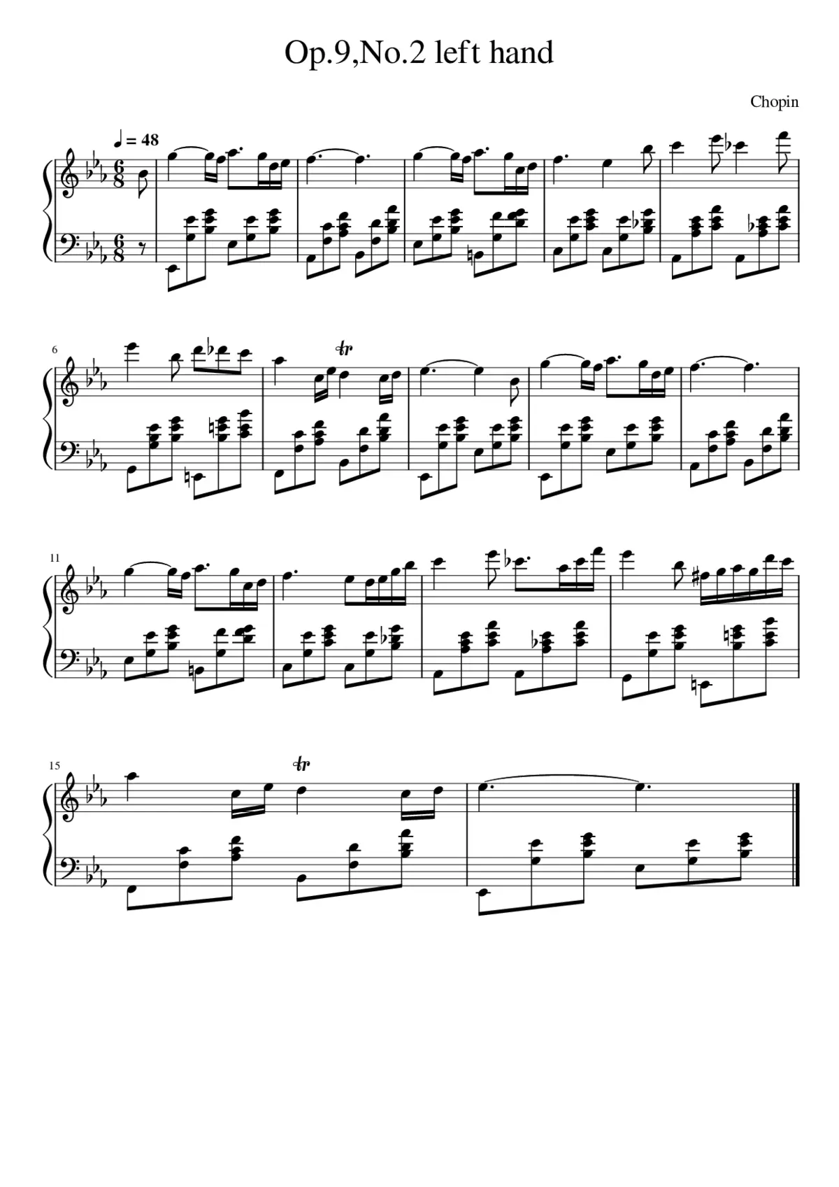Nocturnes Op.9 - Page 1