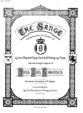 Tre Sange til Texter af O