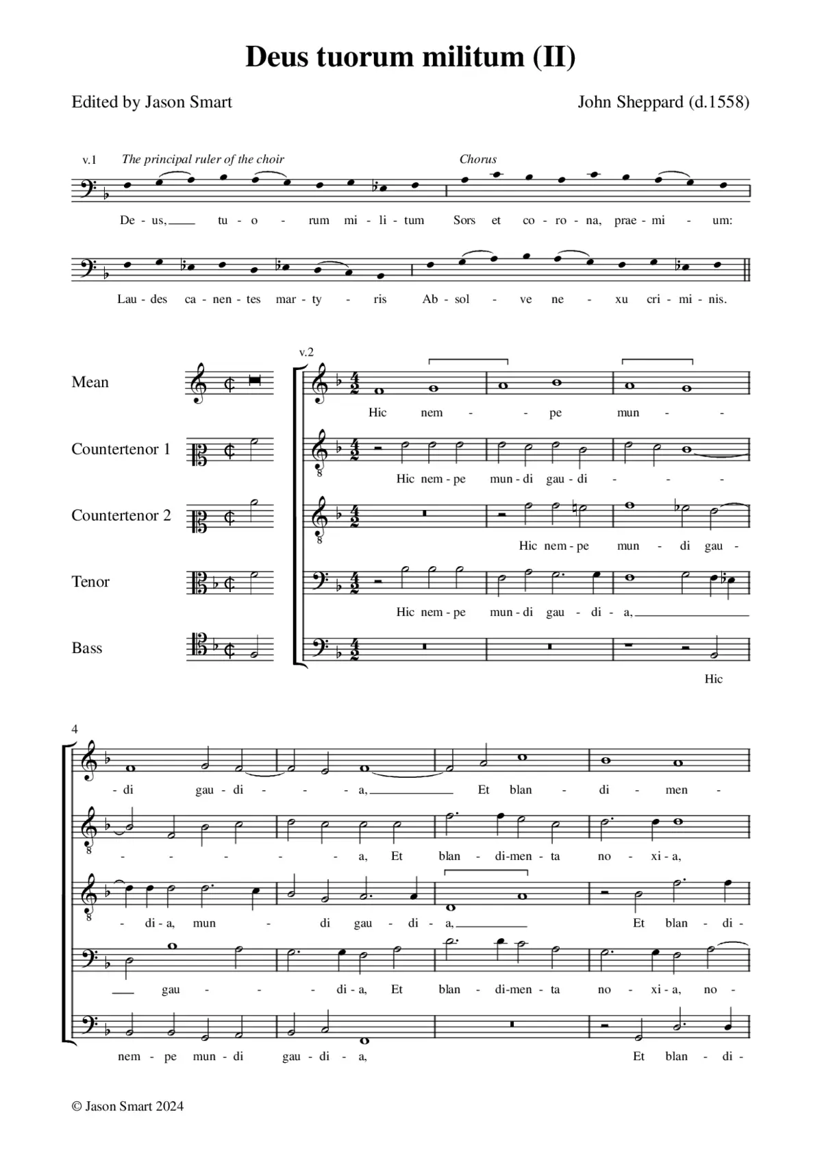 Deus tuorum militum (2nd setting) - Page 1