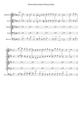 I lift my heart to thee