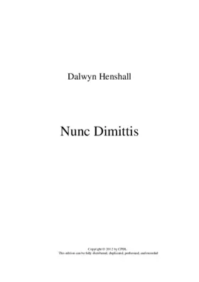 Nunc Dimittis - Pons Stephani