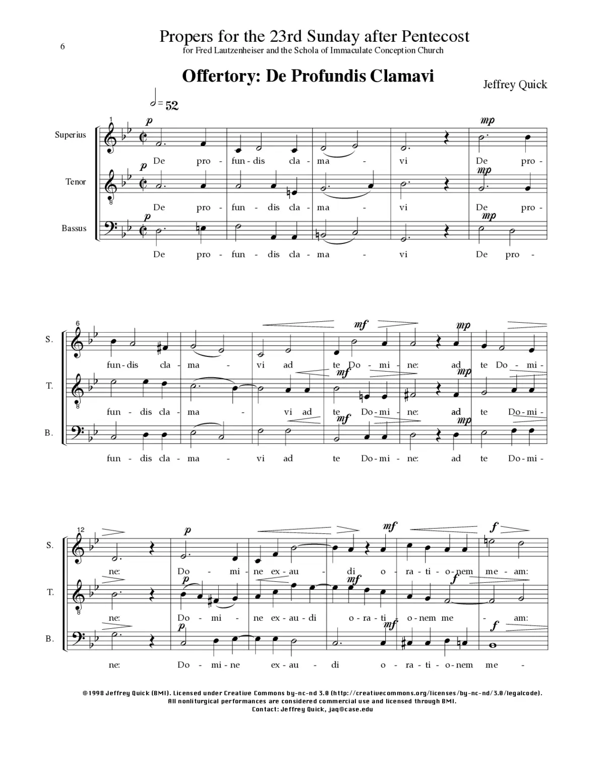 De profundis clamavi - Page 1
