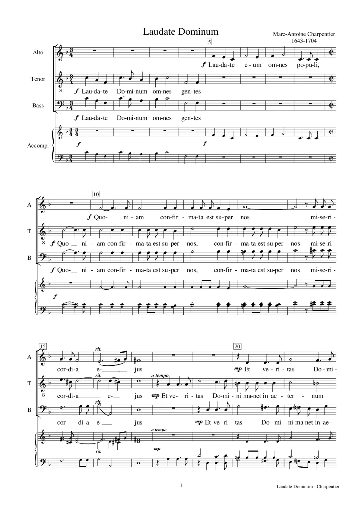 Laudate Dominum - Page 1