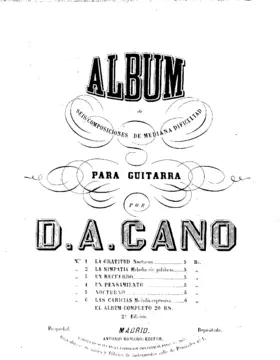 Album de seis composiciones de mediana dificultad