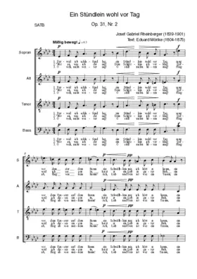 Ein Stündlein wohl vor Tag, Op. 31, No. 2