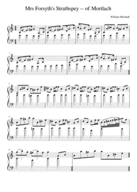 Mrs Forsyth's Strathspey -- of Mortlach