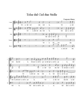 Tolse dal Ciel due Stelle