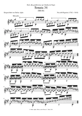 Guitar Sonata in A major