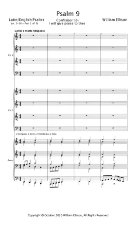 Confitebor tibi - I will give praise to thee