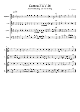 Ach wie flüchtig ach wie nichtig BWV 26