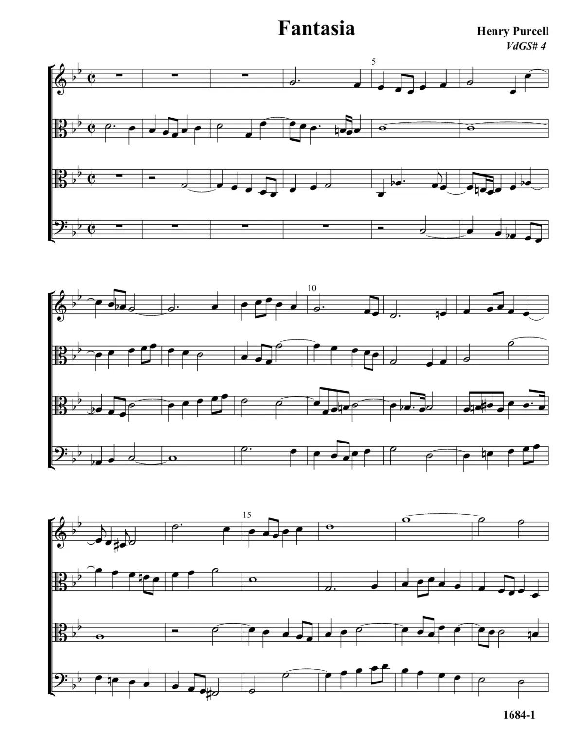 Fantasia in G minor - Page 1