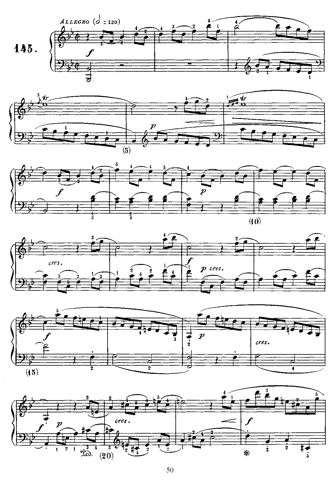 Keyboard Sonata in B-flat major - Page 1