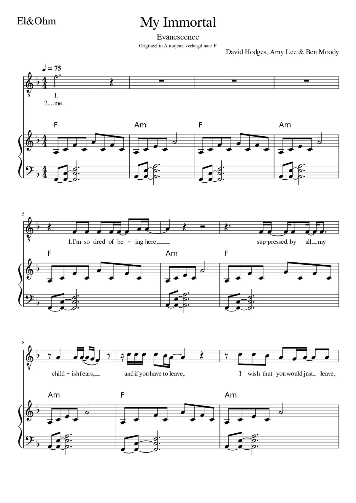 my immortal - Page 1