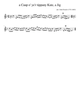 A Caup o' ye'r tippany Kate a Jig