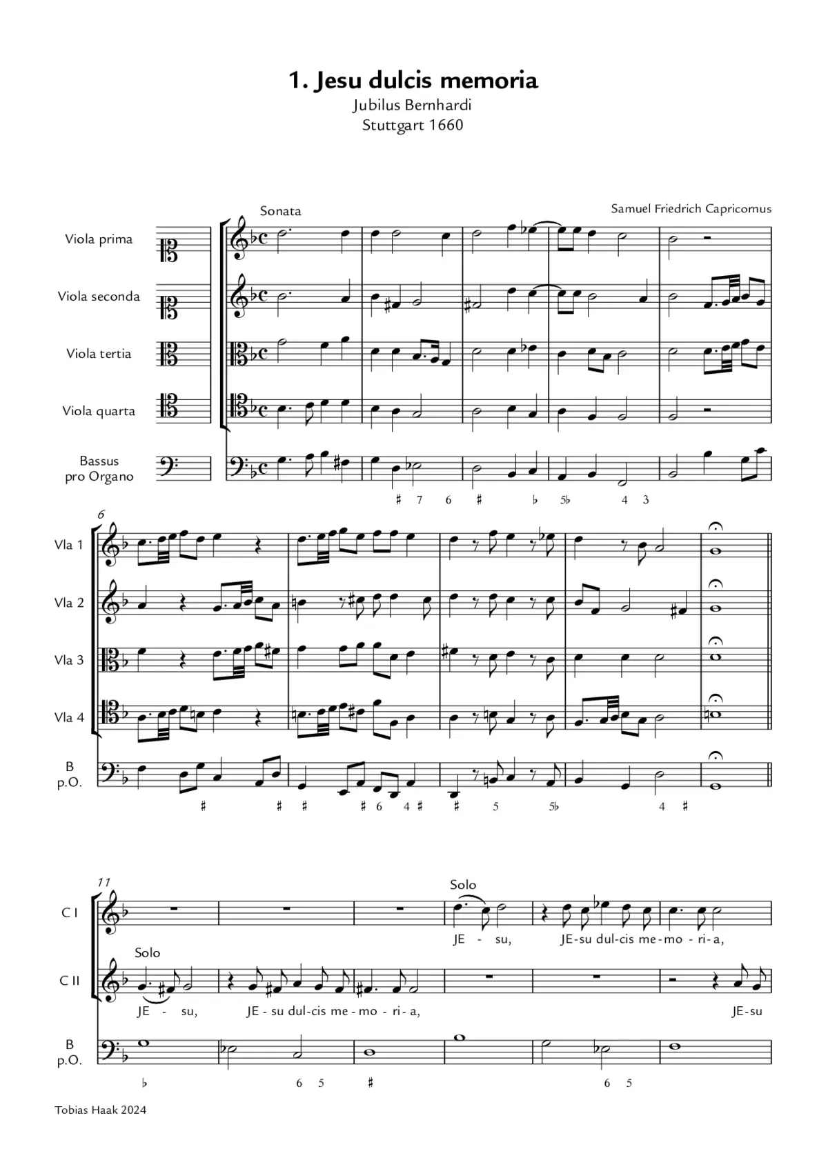 Jesu dulcis memoria - Page 1