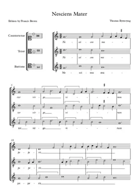 Nesciens mater, Old Hall 50