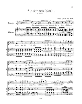 Drei Lieder f. 1 Singst. m. Pfte.