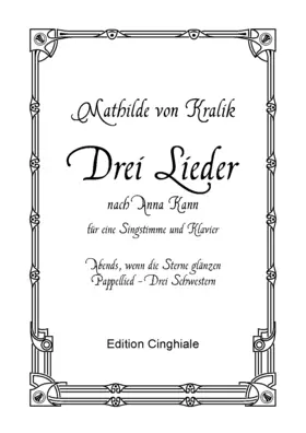3 Lieder nach Anna Kann