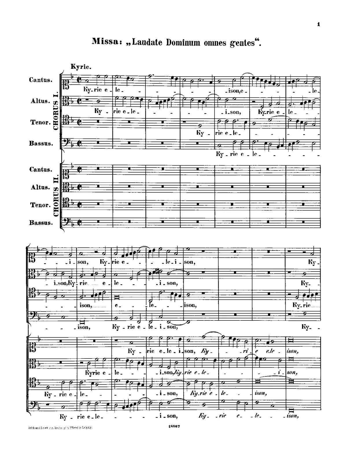 Missa Laudate Dominum omnes gentes - Page 1