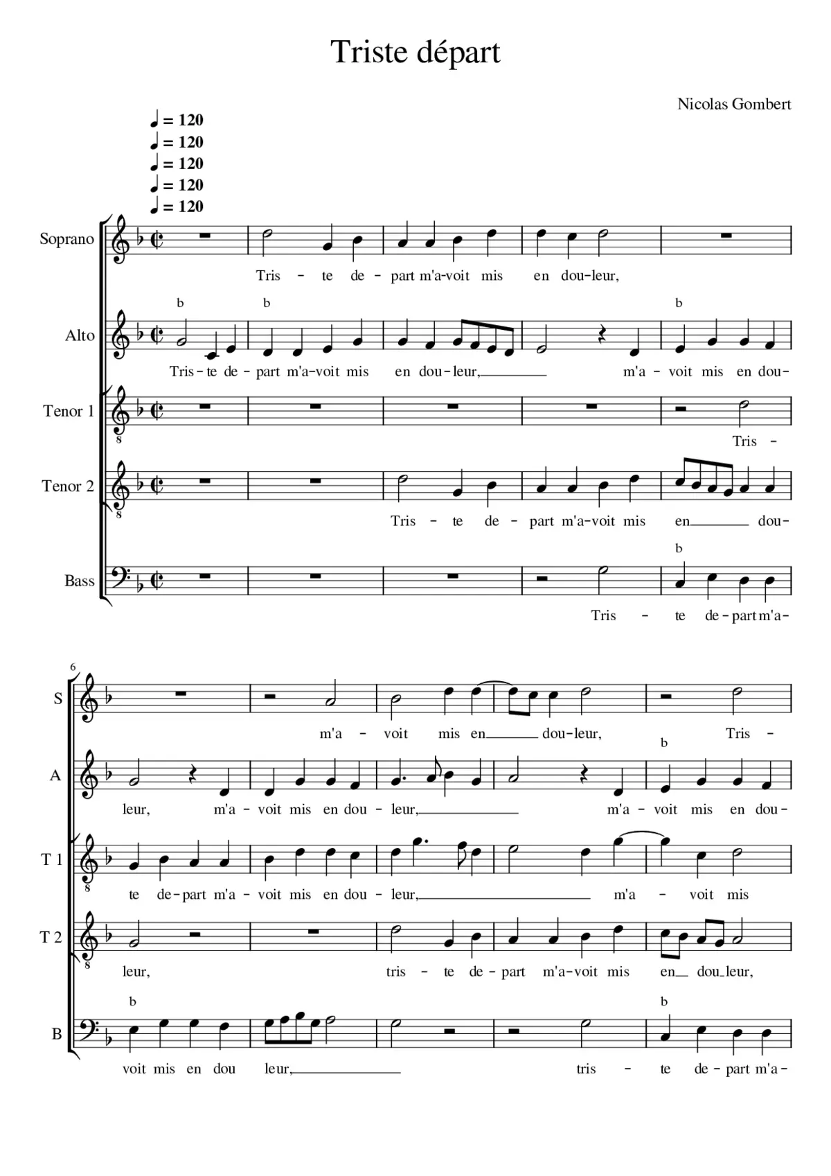 Triste départ - Page 1