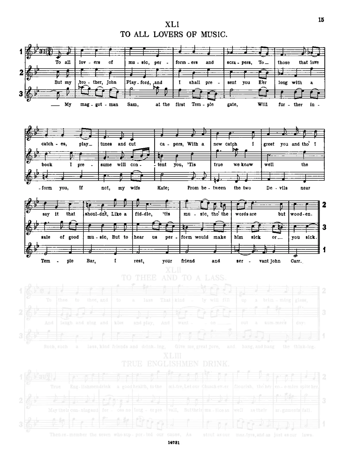To All Lovers of Music - Page 1