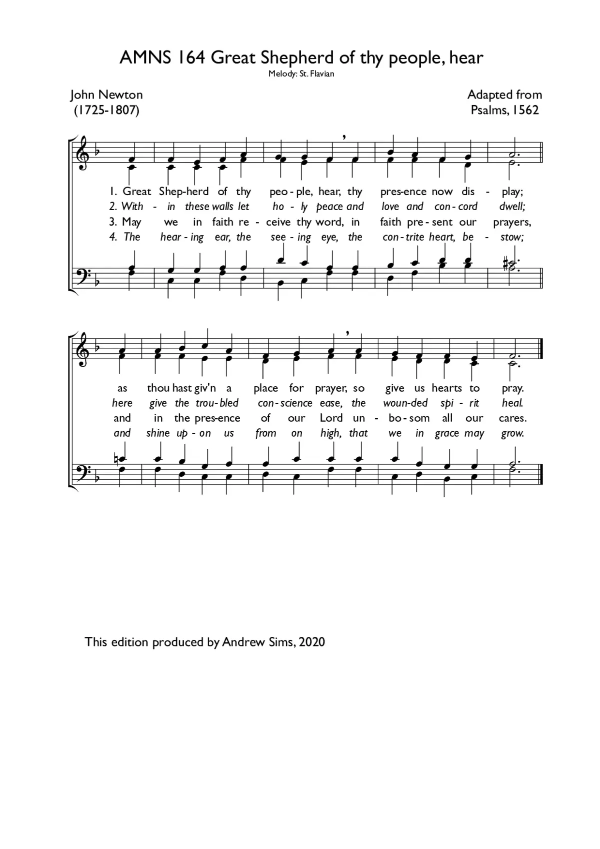 Great Shepherd of thy people, hear - Page 1