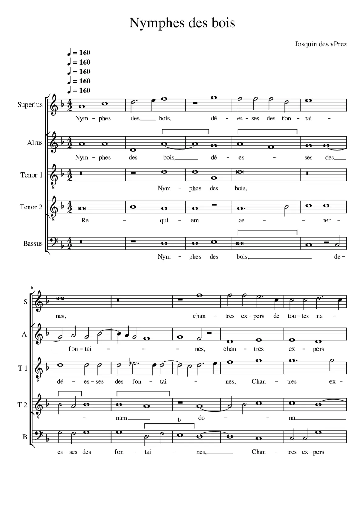 Nymphes des bois - Page 1